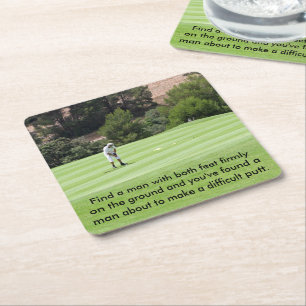 Porta-copo De Papel Quadrado Fazendo a tacada leve