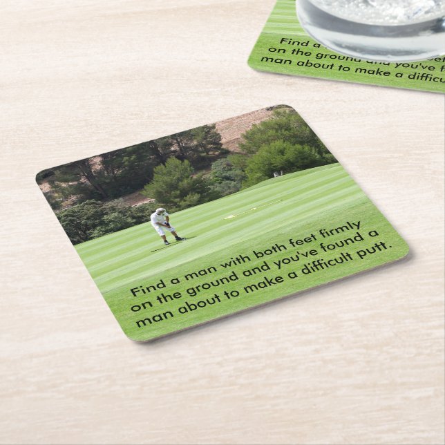 Porta-copo De Papel Quadrado Fazendo a tacada leve (Inclinado)