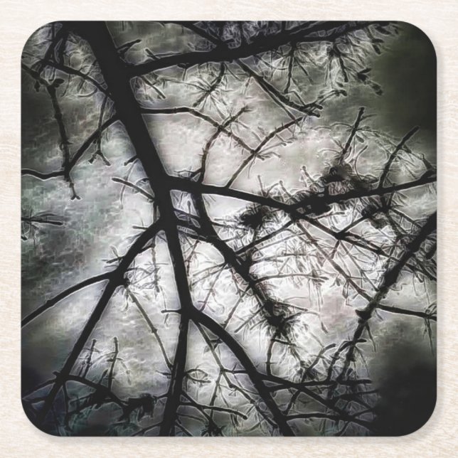 Porta-copo De Papel Quadrado Fechando em (Frente)