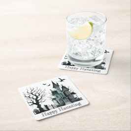 Porta-copo De Papel Quadrado Feliz assombro