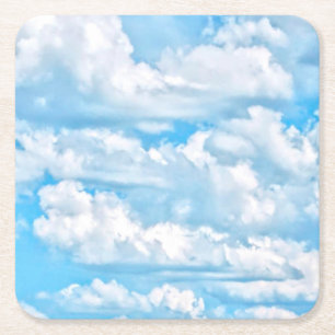 Porta-copo De Papel Quadrado Feliz Dançarino - Nuvens Sunny Decor