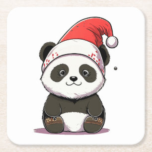 Porta-copo De Papel Quadrado feliz natal