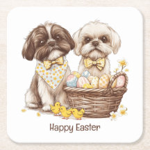 Feliz Páscoa Shih Tzu Dogs