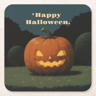 Porta-copo De Papel Quadrado Feliz portas copos de Halloween