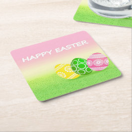 Porta-copo De Papel Quadrado Felz pascoa