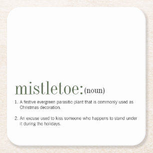 Porta-copo De Papel Quadrado Feriado de Definição de Mistura de Natal