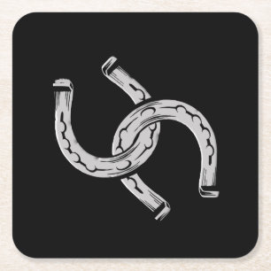 Porta-copo De Papel Quadrado Ferradura