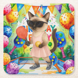 Porta-copo De Papel Quadrado Festa de aniversário de seleção