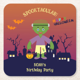 Porta-copo De Papel Quadrado Festa de aniversário do Menino das Figuras de Hall