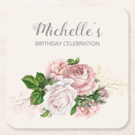 Porta-copo De Papel Quadrado Festa de aniversário Invertida Elegante