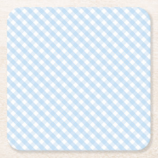 Porta-copo De Papel Quadrado festa de chá de despedida de bebê do Blue Gingham