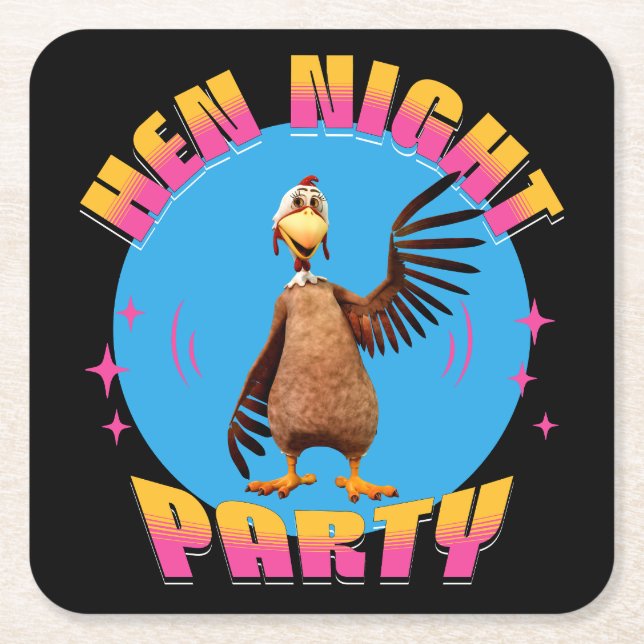 Porta-copo De Papel Quadrado Festa de Despedida de Solteira Divertida Festa de  (Frente)