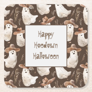 Porta-copo De Papel Quadrado Festa de Hoedown de Halloween dos Fantasmas Ociden