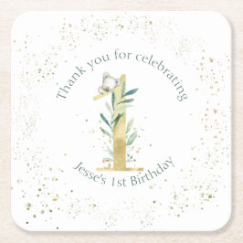 Porta-copo De Papel Quadrado Festa temática australiana Koala