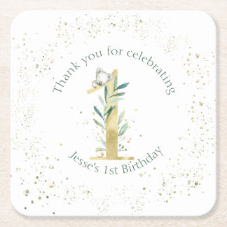 Porta-copo De Papel Quadrado Festa temática australiana Koala