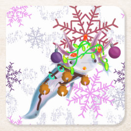 Porta-copo De Papel Quadrado Festive Axlotl