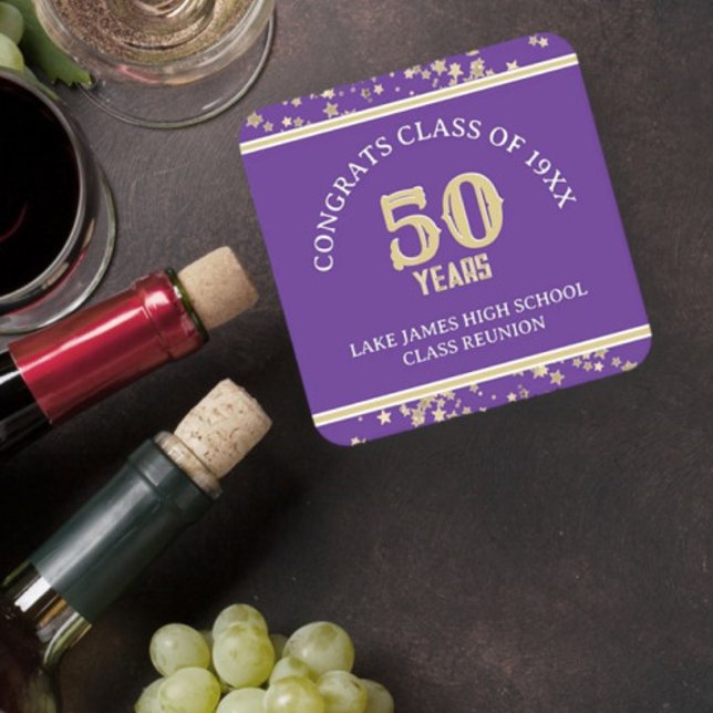 Porta-copo De Papel Quadrado Festivo 50ª Classe Partido Sindicato (Criador carregado)