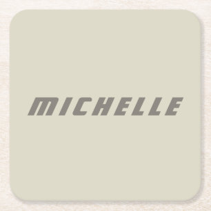 Porta-copo De Papel Quadrado Ficção científica profissional moderna minimalista