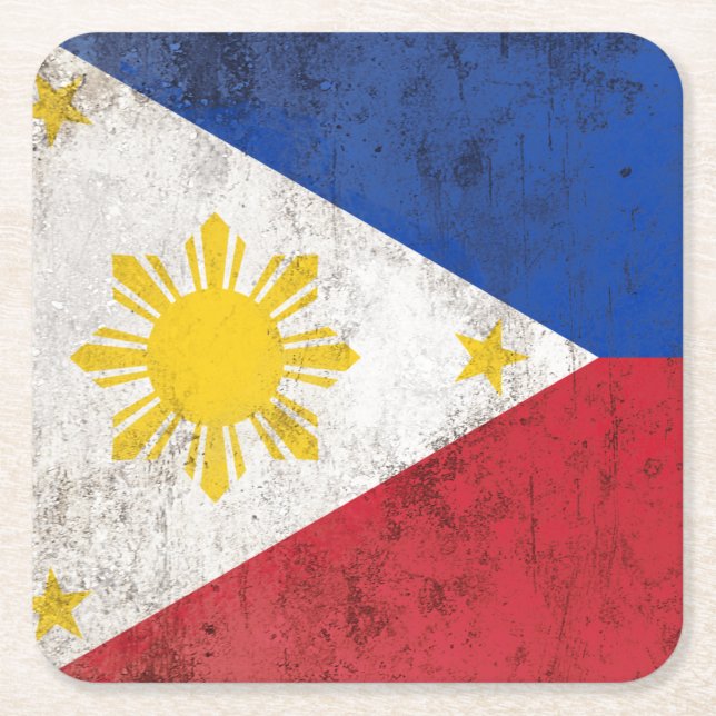 Porta-copo De Papel Quadrado Filipinas (Frente)