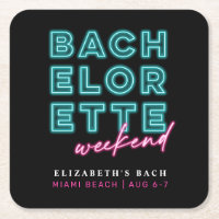 Fim de Semana do Néon Blue & Pink Bachelorette