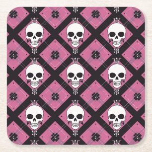 Porta-copo De Papel Quadrado Fita Cor-de-rosa-Halloween Verificada