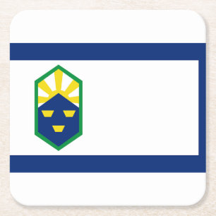 Porta-copo De Papel Quadrado Flag of Colorado Primavera, Colorado