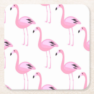 Porta-copo De Papel Quadrado Flamingos Rosa 2 2