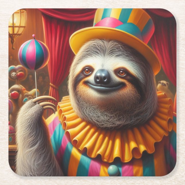 Porta-copo De Papel Quadrado Flor de Lama (Frente)