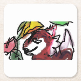 Porta-copo De Papel Quadrado Floresta de Fox