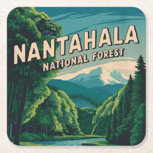 Porta-copo De Papel Quadrado Floresta Nacional Nantahala