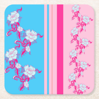 Porta-copo De Papel Quadrado flowers, natural, peony, ,gift, pink