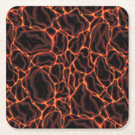 Porta-copo De Papel Quadrado Fluxos de lava