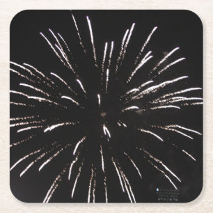 Porta-copo De Papel Quadrado Fogos De Artifício