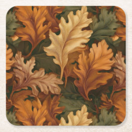 Porta-copo De Papel Quadrado Folhas de outono