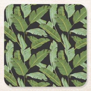 Porta-copo De Papel Quadrado Folhas de palmeira 2