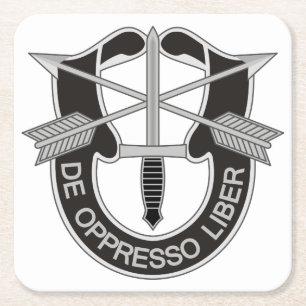 Porta-copo De Papel Quadrado Forças Especiais SF De Oppresso Liber