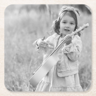 Porta-copo De Papel Quadrado Foto personalizada