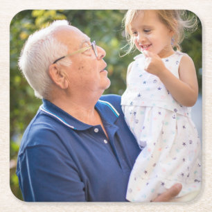 Porta-copo De Papel Quadrado Foto personalizada personalizada