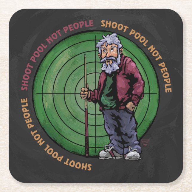 Porta-copo De Papel Quadrado Fotografar piscina não Pessoas (Frente)