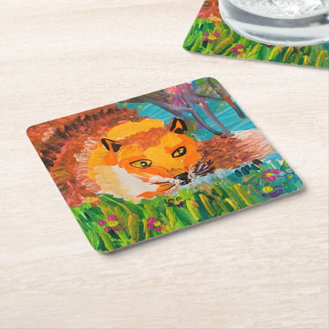 Porta-copo De Papel Quadrado Foxy (Inclinado)