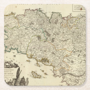 Porta-copo De Papel Quadrado France 53