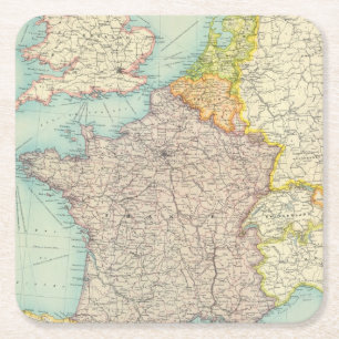 Porta-copo De Papel Quadrado France, Bélgica & Holland políticos