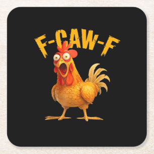 Porta-copo De Papel Quadrado Frango F-Caw-F Clássico Legal Único