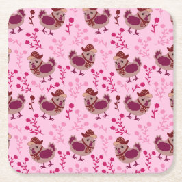 Porta-copo De Papel Quadrado Frangos