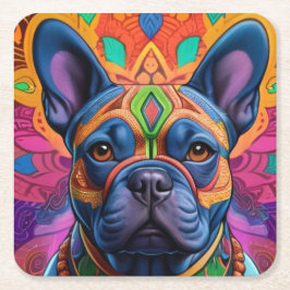 Porta-copo De Papel Quadrado Frenchie Fun