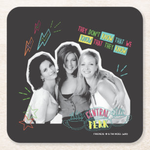 Porta-copo De Papel Quadrado FRIENDS™ Monica, Rachel & Phoebe
