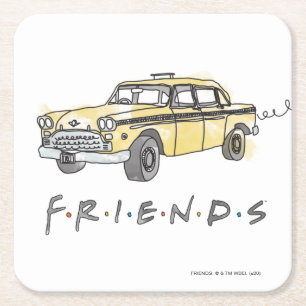Porta-copo De Papel Quadrado FRIENDS™   Táxi