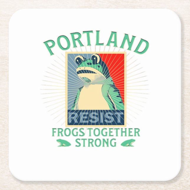 Porta-copo De Papel Quadrado Frogs Classic (Frente)