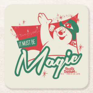 Porta-copo De Papel Quadrado Frosty, o Neve - Deve Ser Magia