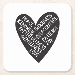 Porta-copo De Papel Quadrado Fruit of spirit